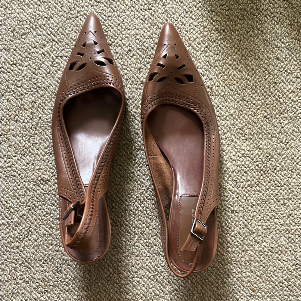 Brown Slingback Women's Shoes